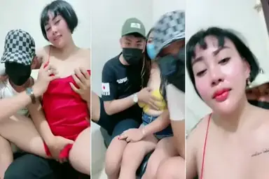 Tante Kina Live Mabok Diewe 2 Brondong Sekaligus Hot Muncrat